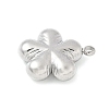 304 Stainless Steel Pendants STAS-R162-02P-01-2