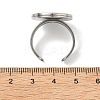 304 Stainless Steel Cuff Ring Findings STAS-B126-11B-P-3