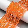 Transparent Electroplate Glass Beads Strands LS-EGLA-A039-T3mm-A11-4