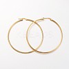 Ion Plating(IP) 304 Stainless Steel Hoop Earrings X-EJEW-N0016-11G-L-1