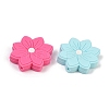 Flower Food Grade Silicone Focal Beads SIL-A011-02E-2