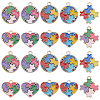  40Pcs 10 Style Alloy Enamel Pendants ENAM-NB0002-04-1