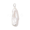 Natural Baroque Keshi Pearl Pendants PALLOY-JF04918-3