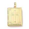 Brass Locket Pendants KK-Z115-01G-02-1