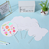 16Pcs 4 Styles Paper Hand Held Fan DIY-GF0010-32-4