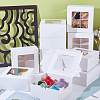 Square Foldable Paper Cake Box LS-CON-WH0089-174B-4