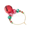 Christmas Iron Bell Wine Glass Ornaments HJEW-MZ00306-6