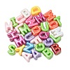 UV Plating Opaque Acrylic European Beads AC-CBA7F73-01-1