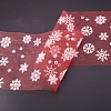 Snowflake Deco Mesh Ribbons OCOR-P010-G08-7