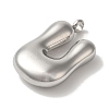 Non-Tarnish 304 Stainless Steel Pendants STAS-M017-08P-14-2