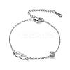 201 Stainless Steel Cable Chain Bracelets BJEW-H205-01C-P-4