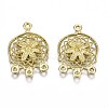 Brass Chandelier Components Link Enamel Settings KK-S349-301-NF-1
