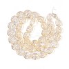 Baking Paint Transparent Glass Beads Strands DGLA-N017-04J-2