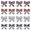 16Pcs 4 Colors Bowknot Rhinestone Patches PATC-TA0001-18-1