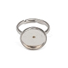 304 Stainless Steel Cuff Ring Components STAS-D372-05P-01D-2