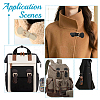 6 Sets 3 Colors PU Leather Sew on Purse Locks DIY-WR0003-63-7