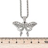 Hollow Out Butterfly 201 Stainless Steel Pendant Necklaces for Men Women NJEW-K283-24P-3