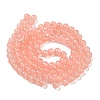 Baking Paint Imitation Jade Glass Round Bead Strands DGLA-Q021-8mm-03-3