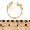 Brass Adjustable Cuff Rings for Women RJEW-B132-02B-G-5