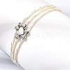Polyester Multi-Strand Bracelets FB-CBA983F-02P-5