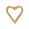 304 Stainless Steel Rhinestone Pendants STAS-OY008-86G-1