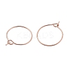 24Pcs 4 Size 316L Surgical Stainless Steel Hoop Earring Findings STAS-ZZ0001-03RG-5