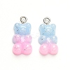 Gradient Color Opaque Resin Pendants LS-X-RESI-R433-02B-2