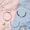 12Pcs 3 Colors Adjustable Nylon Thread Braided Bracelets for Women BJEW-GO0002-05-3