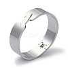 Non-Tarnish Word Love 304 Stainless Steel wide Hinged Bangles BJEW-G700-05P-1