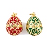 Brass Enamel Pendants KK-E112-13G-2