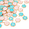 52Pcs 2 Colors Alloy Enamel Pendants ENAM-TA0002-97A-3