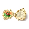 Light Gold Tone Alloy Enamel Pendants ENAM-B028-33KCG-02-2