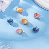 6Pcs 3 Colors Plastic Pendants FIND-LP0009-94A-1