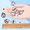 38Pcs 10 Styles Alloy Enamel Charms ENAM-YW0004-85-5