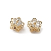 Brass Micro Pave Cubic Zirconia Beads KK-S336-08G-A-2