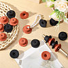 20Pcs 2 Colors Silicone Beads SIL-CA0004-54-5