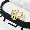 Brass Open Cuff Rings for Women RJEW-K289-01G-Q-3