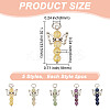 25Pcs 5 Styles Natural Green Aventurine & Lapis Lazuli & Red Aventurine & Citrine & Amethyst Pendants PALLOY-HY00024-2