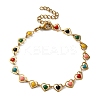 304 Stainless Steel Heart Link Bracelets for Women LS-BJEW-C076-02A-01-1