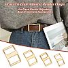 Olycraft 4Pcs 4 Styles Brass Tri-Glide Adjuster Buckles Clasps FIND-OC0003-44-6