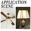 20Pcs 10 Styles Opaque Acrylic Shell Charms Ceiling Fan Pull Chain Extenders PALLOY-HY00061-5