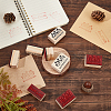 8Pcs 2 Styles Wooden Stamps DIY-OC0005-80-5