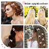 50Pcs Bowknot Polyester Alligator Hair Clips AJEW-CP0008-37-6