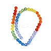 Transparent Gradient Color Glass Beads Strands GLAA-F131-01C-07-3