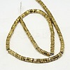 Electroplate Non-magnetic Synthetic Hematite Beads Strands G-J165-4mm-05-2