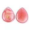 Cherry Quartz Glass Pendants G-T122-73L-3