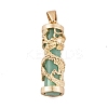 Synthetic Luminous Stone Column Pendants FIND-C058-01G-03-1