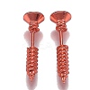 PVD Vacuum Plating 304 Stainless Steel Unisex Punk Hip-hop Rock Nail Shape Screw Pierced Stud Earrings LS-EJEW-F261-01E-1