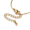 Ion Plating(IP) Clover & Heart Natural Shell Link Anklet for Women LS-STAS-D454-05G-4