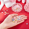 110Pcs 11 Colors Frosted Transparent Acrylic Beads OACR-TA0003-52-6